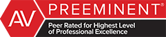 AV Preeminent | Peer Rated For Highest Level of Professional Excellence
